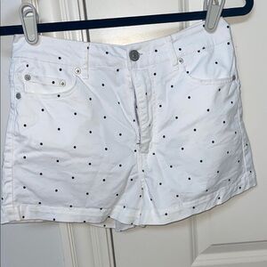 White Polka Dot Women's Shorts